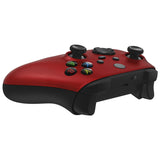 eXtremeRate Scarlet Red Replacement Part Faceplate, Soft Touch Grip Housing Shell Case for Xbox Series S & Xbox Series X Controller Accessories - Controller NOT Included - FX3P303