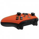 eXtremeRate Orange Replacement Part Faceplate, Soft Touch Grip Housing Shell Case for Xbox Series S & Xbox Series X Controller Accessories - Controller NOT Included - FX3P304