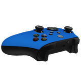 eXtremeRate Blue Replacement Part Faceplate, Soft Touch Grip Housing Shell Case for Xbox Series S & Xbox Series X Controller Accessories - Controller NOT Included - FX3P305