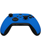 eXtremeRate Blue Replacement Part Faceplate, Soft Touch Grip Housing Shell Case for Xbox Series S & Xbox Series X Controller Accessories - Controller NOT Included - FX3P305