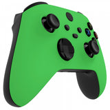 eXtremeRate Green Replacement Part Faceplate, Soft Touch Grip Housing Shell Case for Xbox Series S & Xbox Series X Controller Accessories - Controller NOT Included - FX3P306