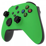 eXtremeRate Green Replacement Part Faceplate, Soft Touch Grip Housing Shell Case for Xbox Series S & Xbox Series X Controller Accessories - Controller NOT Included - FX3P306