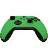 eXtremeRate Green Replacement Part Faceplate, Soft Touch Grip Housing Shell Case for Xbox Series S & Xbox Series X Controller Accessories - Controller NOT Included - FX3P306