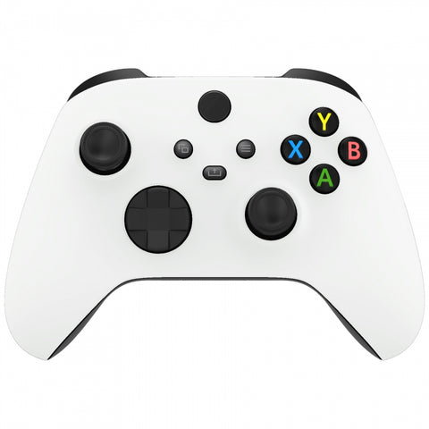 eXtremeRate White Replacement Part Faceplate, Housing Shell Case for Xbox Series S & Xbox Series X Controller Accessories - Controller NOT Included - FX3P308