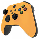 eXtremeRate Yellow Replacement Part Faceplate, Soft Touch Grip Housing Shell Case for Xbox Series S & Xbox Series X Controller Accessories - Controller NOT Included - FX3P311