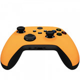 eXtremeRate Yellow Replacement Part Faceplate, Soft Touch Grip Housing Shell Case for Xbox Series S & Xbox Series X Controller Accessories - Controller NOT Included - FX3P311