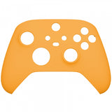 eXtremeRate Yellow Replacement Part Faceplate, Soft Touch Grip Housing Shell Case for Xbox Series S & Xbox Series X Controller Accessories - Controller NOT Included - FX3P311