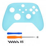 eXtremeRate Heaven Blue Replacement Part Faceplate, Housing Shell Case for Xbox Series S & Xbox Series X Controller Accessories - Controller NOT Included - FX3P313