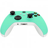 eXtremeRate Mint Green Replacement Part Faceplate, Housing Shell Case for Xbox Series S & Xbox Series X Controller Accessories - Controller NOT Included - FX3P314