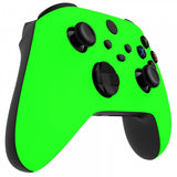 eXtremeRate Neon Green Replacement Part Faceplate, Soft Touch Grip Housing Shell Case for Xbox Series S & Xbox Series X Controller Accessories - Controller NOT Included - FX3P317