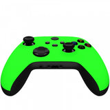 eXtremeRate Neon Green Replacement Part Faceplate, Soft Touch Grip Housing Shell Case for Xbox Series S & Xbox Series X Controller Accessories - Controller NOT Included - FX3P317