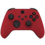 eXtremeRate Passion Red Replacement Part Faceplate, Soft Touch Grip Housing Shell Case for Xbox Series S & Xbox Series X Controller Accessories - Controller NOT Included - FX3P332