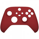 eXtremeRate Passion Red Replacement Part Faceplate, Soft Touch Grip Housing Shell Case for Xbox Series S & Xbox Series X Controller Accessories - Controller NOT Included - FX3P332