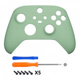 eXtremeRate Matcha Green Replacement Part Faceplate, Housing Shell Case for Xbox Series S & Xbox Series X Controller Accessories - Controller NOT Included - FX3P339