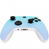 eXtremeRate Heaven Blue Violet Replacement Front Housing Shell for Xbox Series X Controller, Custom Cover Faceplate for Xbox Series S Controller - Controller NOT Included - FX3P341