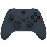 eXtremeRate Midnight Blue Replacement Part Faceplate, Soft Touch Grip Housing Shell Case for Xbox Series S & Xbox Series X Controller Accessories - Controller NOT Included - FX3P350