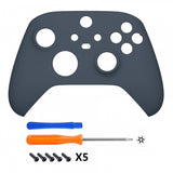 eXtremeRate Midnight Blue Replacement Part Faceplate, Soft Touch Grip Housing Shell Case for Xbox Series S & Xbox Series X Controller Accessories - Controller NOT Included - FX3P350