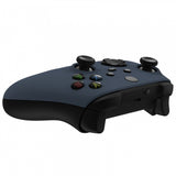 eXtremeRate Midnight Blue Replacement Part Faceplate, Soft Touch Grip Housing Shell Case for Xbox Series S & Xbox Series X Controller Accessories - Controller NOT Included - FX3P350