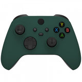 eXtremeRate Racing Green Replacement Part Faceplate, Soft Touch Grip Housing Shell Case for Xbox Series S & Xbox Series X Controller Accessories - Controller NOT Included - FX3P351