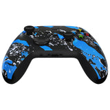 eXtremeRate Blue Coating Splash Replacement Part Faceplate, Custom Front Housing Shell Case for Xbox Series S & Xbox Series X Controller Accessories - Controller NOT Included - FX3S206