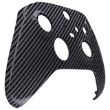 eXtremeRate Graphite Carbon Fiber Pattern Replacement Part Faceplate, Soft Touch Grip Housing Shell Case for Xbox Series S & Xbox Series X Controller Accessories - Controller NOT Included - FX3S217