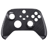 eXtremeRate Graphite Carbon Fiber Pattern Replacement Part Faceplate, Soft Touch Grip Housing Shell Case for Xbox Series S & Xbox Series X Controller Accessories - Controller NOT Included - FX3S217