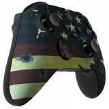 eXtremeRate US Flag The Stars & Stripes Replacement Part Faceplate, Soft Touch Grip Housing Shell Case for Xbox Series S & Xbox Series X Controller Accessories - Controller NOT Included - FX3T114