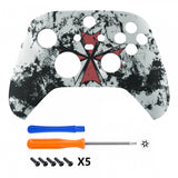 eXtremeRate Biohazard Replacement Part Faceplate, Soft Touch Grip Housing Shell Case for Xbox Series S & Xbox Series X Controller Accessories - Controller NOT Included - FX3T119