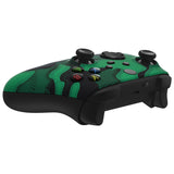 eXtremeRate Green Black Camouflage Replacement Part Faceplate, Soft Touch Grip Housing Shell Case for Xbox Series S & Xbox Series X Controller Accessories - Controller NOT Included - FX3T138