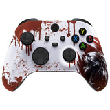 eXtremeRate Blood Zombie Replacement Part Faceplate, Soft Touch Grip Housing Shell Case for Xbox Series S & Xbox Series X Controller Accessories - Controller NOT Included - FX3T141