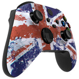 eXtremeRate Impression UK Flag Replacement Part Faceplate, Soft Touch Grip Housing Shell Case for Xbox Series S & Xbox Series X Controller Accessories - Controller NOT Included - FX3T142