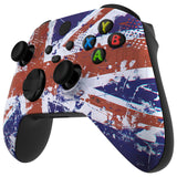 eXtremeRate Impression UK Flag Replacement Part Faceplate, Soft Touch Grip Housing Shell Case for Xbox Series S & Xbox Series X Controller Accessories - Controller NOT Included - FX3T142