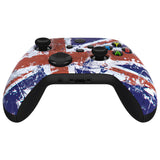 eXtremeRate Impression UK Flag Replacement Part Faceplate, Soft Touch Grip Housing Shell Case for Xbox Series S & Xbox Series X Controller Accessories - Controller NOT Included - FX3T142