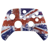 eXtremeRate Impression UK Flag Replacement Part Faceplate, Soft Touch Grip Housing Shell Case for Xbox Series S & Xbox Series X Controller Accessories - Controller NOT Included - FX3T142