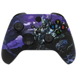 eXtremeRate Chaos Knight Replacement Part Faceplate, Soft Touch Grip Housing Shell Case for Xbox Series S & Xbox Series X Controller Accessories - Controller NOT Included - FX3T156