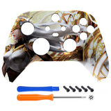 eXtremeRate Valkyrie - Chooser of The Slain Replacement Part Faceplate, Soft Touch Grip Housing Shell Case for Xbox Series S & Xbox Series X Controller Accessories - Controller NOT Included - FX3T164