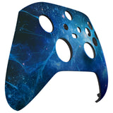 eXtremeRate Blue Nebula Replacement Part Faceplate, Soft Touch Grip Housing Shell Case for Xbox Series S & Xbox Series X Controller Accessories - Controller NOT Included - FX3T172