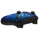 eXtremeRate Blue Nebula Replacement Part Faceplate, Soft Touch Grip Housing Shell Case for Xbox Series S & Xbox Series X Controller Accessories - Controller NOT Included - FX3T172