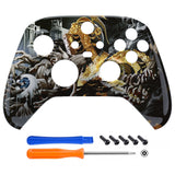 eXtremeRate Decay of Honor Nebula Replacement Part Faceplate, Soft Touch Grip Housing Shell Case for Xbox Series S & Xbox Series X Controller Accessories - Controller NOT Included - FX3T174