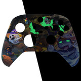 eXtremeRate Glow in Dark - Halloween Candy Night Replacement Part Faceplate, Soft Touch Grip Housing Shell Case for Xbox Series S & Xbox Series X Controller Accessories - Controller NOT Included - FX3T177