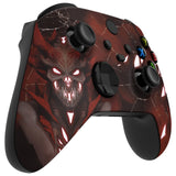 eXtremeRate Glow in Dark - Scarlet Demon Front Housing Shell for Xbox Series X & S Controller Model 1914, Custom DIY Replacement Cover Faceplate for Xbox Core Controller - Controller NOT Included - FX3T178