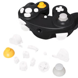 eXtremeRate Silver Repair ABXY D-pad Z L R Keys for Nintendo GameCube Controller, DIY Replacement Full Set Buttons Thumbsticks & Tools for Nintendo GameCube Controller - Controller NOT Included - GCNJ3002