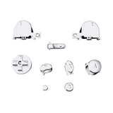 eXtremeRate Chrome Silver Repair ABXY D-pad Z L R Keys for Nintendo GameCube Controller, DIY Replacement Full Set Buttons Thumbsticks & Tools for Nintendo GameCube Controller - Controller NOT Included - GCNJ3002