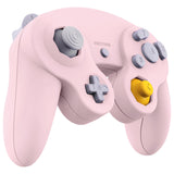 eXtremeRate Cherry Blossoms Pink Replacement Faceplate Backplate with Buttons for Nintendo GameCube Controller - GCNP3003