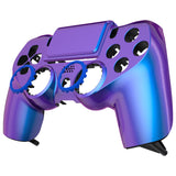 eXtremeRate Chameleon Purple Blue Replacement Faceplate Touchpad, Redesigned Soft Touch Housing Shell Touch Pad Compatible with PS4 Slim Pro Controller JDM-040/050/055 - Controller NOT Included - GHP4P003