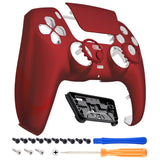 eXtremeRate LUNA Redesigned Front Shell with Touchpad for PS5 Controller BDM-010/020/030/040/050 - Scarlet Red - GHPFP002