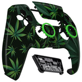 eXtremeRate LUNA Redesigned Front Shell with Touchpad for PS5 Controller BDM-010/020/030/040/050 - Green Weeds - GHPFT003