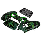 eXtremeRate LUNA Redesigned Front Shell with Touchpad for PS5 Controller BDM-010/020/030/040/050 - Green Weeds - GHPFT003