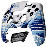 eXtremeRate LUNA Redesigned Front Shell with Touchpad for PS5 Controller BDM-010/020/030/040/050 - The Great Wave - GHPFT004