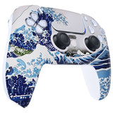 eXtremeRate LUNA Redesigned Front Shell with Touchpad for PS5 Controller BDM-010/020/030/040/050 - The Great Wave - GHPFT004